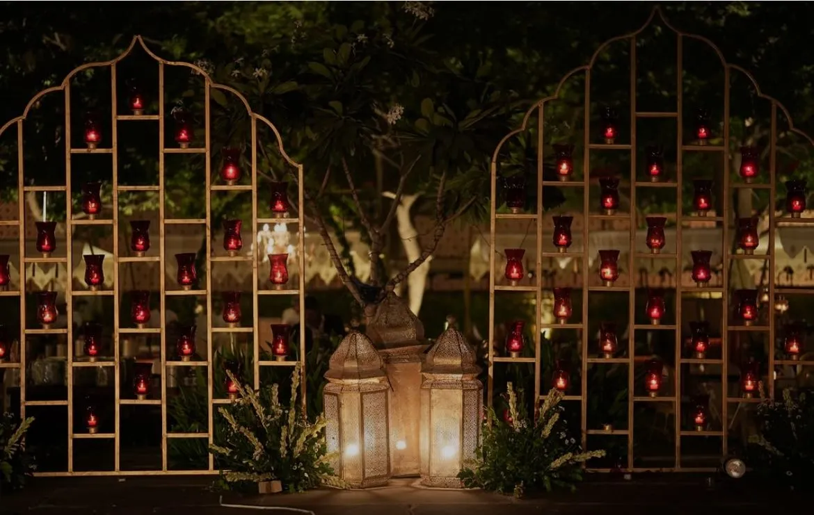Beautiful outdoor wedding ceremony
